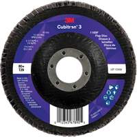 Disque &agrave; lamelles conique 1169F Cubitron 3, 4-1/2" x 7/8", Type T29, Grain 80+, C&eacute;ramique Moffatt Supply & Specialties
