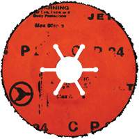 Disque de ponçage semi-flexible POWERFLEX, 4-1/2" dia., Grain C24, Carbure de silicium Moffatt Supply & Specialties