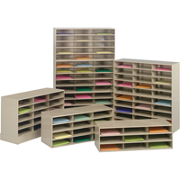 Data Organizers, Stationary, 9 Slots, Steel, 33-3/4" W x 11-5/8" D x 10-3/4" H Moffatt Supply & Specialties