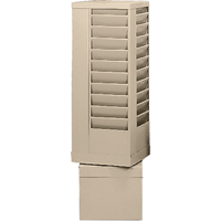 Literature Storage Racks, Rotating, 44 Slots, Steel, 14-1/8" W x 14-1/8" D x 48-1/2" H Moffatt Supply & Specialties