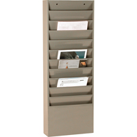 Literature Storage Racks, Stationary, 11 Slots, Steel, 13-1/4" W x 4-1/8" D x 36" H Moffatt Supply & Specialties