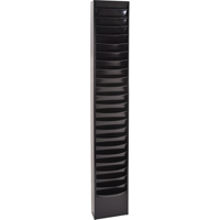 Literature Storage Racks, Stationary, 23 Slots, Steel, 9-3/4" W x 4-1/8" D x 65-1/2" H Moffatt Supply & Specialties