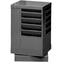 Literature Storage Racks, Rotating, 20 Slots, Steel, 14-1/8" W x 14-1/8" D x 21-1/4" H Moffatt Supply & Specialties
