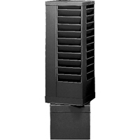 Literature Storage Racks, Rotating, 44 Slots, Steel, 14-1/8" W x 14-1/8" D x 48-1/2" H Moffatt Supply & Specialties