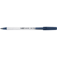 Stylo &agrave; bille Bic Round Stic, Bleu, 0,8 mm Moffatt Supply & Specialties