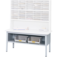 Mobilier E-Z Sort pour la salle du courrier- Tables de tri avec tablette-Dessus de table, 60" la x 28" p x 36" h, Stratifi&eacute; Moffatt Supply & Specialties