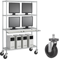 5" Rubber Caster Kit Moffatt Supply & Specialties