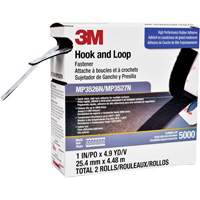 Reclosable Fastener, Hook & Loop, 5 yds x 1", Adhesive, Black Moffatt Supply & Specialties