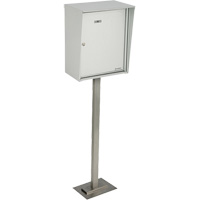 Boîtes de collection, Fixation Socle, 21" x 12-7/8", Aluminium Moffatt Supply & Specialties
