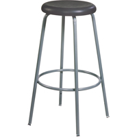 Tabouret de s&eacute;rie 500, Stationnaire, Ajustable, 20" - 28", Polyur&eacute;thane Si&egrave;ge, Noir Moffatt Supply & Specialties