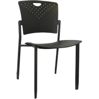 Chaises empilables MaxX StaxX, Polypropyl&egrave;ne, Hauteur 17-1/4", Capacit&eacute; 275 lb, Noir Moffatt Supply & Specialties