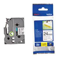 Laminated Industrial Tape, 24 mm x 13', Black on White Moffatt Supply & Specialties