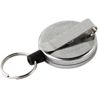 D&eacute;rouleurs autor&eacute;tractables originaux #485-HDK, Chrome, C&acirc;ble 48", Fixation Agrafe de ceinture Moffatt Supply & Specialties