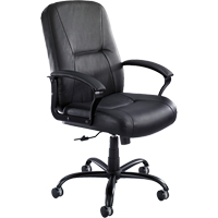 Serenity Big & Tall Chair, Leather, Black, 500 lbs. Capacity Moffatt Supply & Specialties