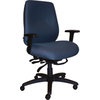 Chaises ergonomiques robustes Cierra , Tissu, Bleu, Capacit&eacute; 400 lb Moffatt Supply & Specialties