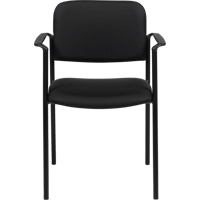 Chaises empilables, Tissu, Hauteur 32", Capacit&eacute; 300 lb, Noir Moffatt Supply & Specialties