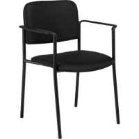 Chaises empilables, Tissu, Hauteur 32", Capacit&eacute; 300 lb, Noir Moffatt Supply & Specialties