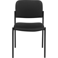 Chaises sans accoudoirs empilables, Tissu, Hauteur 32", Capacit&eacute; 300 lb, Noir Moffatt Supply & Specialties