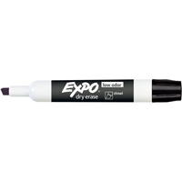Marqueur Expo pour tableau blanc, noir, Noir, Pointe Ciseau Moffatt Supply & Specialties