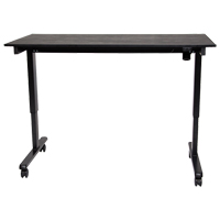 Bureau ajustable pour travail debout, , 45-1/4" h x 29-1/2" p, Noir Moffatt Supply & Specialties
