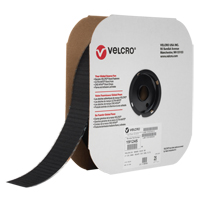 Fastener Tape, Hook, 25 yds x 2", Adhesive, Black Moffatt Supply & Specialties
