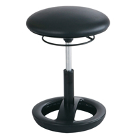 Twixt Ergonomic Chair, Stationary, Adjustable, 17" - 22", Polyester Mesh Seat, Black Moffatt Supply & Specialties