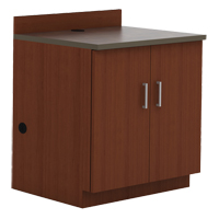 Armoire modulaire de base, M&eacute;lamine, 2 Tablettes, 39" h x 36" la x 25" P, Acajou Moffatt Supply & Specialties