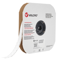Fastener Tape, Hook, 25 yds x 3/4", Adhesive, White Moffatt Supply & Specialties