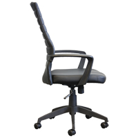 Activ A-128 Office Chair, Polyurethane, Black, 275 lbs. Capacity Moffatt Supply & Specialties