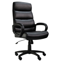 Activ Series A-601 Office Chair, Polyurethane, Black, 275 lbs. Capacity Moffatt Supply & Specialties