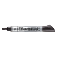 Marqueur effaçable &agrave; sec pour verre de premi&egrave;re qualit&eacute;, Noir, Pointe Ronde Moffatt Supply & Specialties