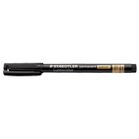 Lumocolor&reg; Permanent Marker, Black, Fine Tip Moffatt Supply & Specialties