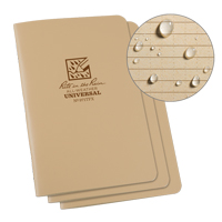 Notebook, Soft Cover, Tan, 48 Pages, 4-5/8" W x 7" L Moffatt Supply & Specialties