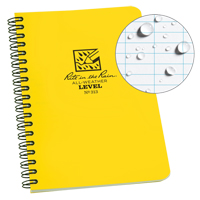 Side-Spiral Notebook, Soft Cover, Yellow, 64 Pages, 4-5/8" W x 7" L Moffatt Supply & Specialties
