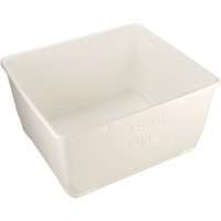 Contenant de rangement pour la nourriture, Plastique, Capacit&eacute; de 108 gal., Blanc Moffatt Supply & Specialties