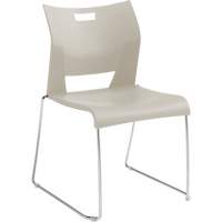 Chaise de formation sans bras Duet, Plastique, Hauteur 33-1/4", Capacit&eacute; 350 lb, Blanc Moffatt Supply & Specialties