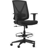 Activ Series Synchro-Tilt Adjustable Chair, Fabric/Mesh, Black, 275 lbs. Capacity Moffatt Supply & Specialties
