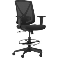Activ Series Premium Synchro-Tilt Adjustable Chair, Fabric/Mesh, Black, 275 lbs. Capacity Moffatt Supply & Specialties