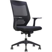 Activ Series Synchro-Tilt Office Chair, Fabric/Mesh, Black, 275 lbs. Capacity Moffatt Supply & Specialties
