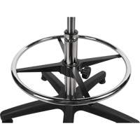 Heavy-Duty Ergonomic Stool, Stationary, Adjustable, 39” - 48”, Polyurethane Seat, Black Moffatt Supply & Specialties