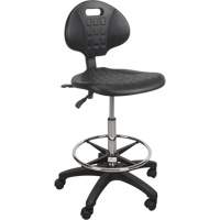 Heavy-Duty Ergonomic Stool, Mobile, Adjustable Height, 250 lbs. Capacity Moffatt Supply & Specialties