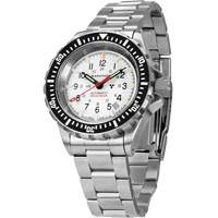 Arctic Edition Large Diver's Automatic GSAR Watch with Stainless Steel Bracelet, Digital, Battery Operated, 41 mm, Silver Moffatt Supply & Specialties