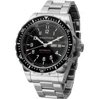 Jumbo Day/Date Automatic Watch with Stainless Steel Bracelet, Digital, Battery Operated, 46 mm, Silver Moffatt Supply & Specialties