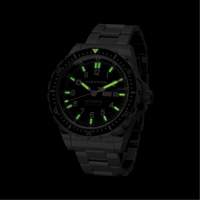 Jumbo Day/Date Automatic Watch with Stainless Steel Bracelet, Digital, Battery Operated, 46 mm, Silver Moffatt Supply & Specialties