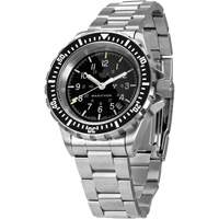 Grey Maple Large Diver's Automatic Watch with Stainless Steel Bracelet, Digital, Battery Operated, 41 mm, Silver Moffatt Supply & Specialties