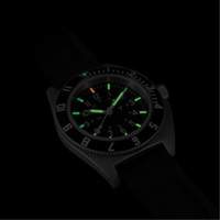 Steel Navigator Watch on 3-Piece Rubber Strap Kit, Digital, Battery Operated, 41 mm, Black Moffatt Supply & Specialties