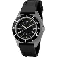 Steel Navigator Watch on 3-Piece Rubber Strap Kit, Digital, Battery Operated, 41 mm, Black Moffatt Supply & Specialties