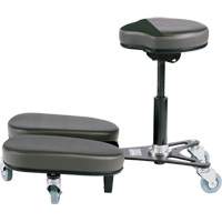 STAG4 Adjustable Kneeling Chair, Vinyl, Black/Grey Moffatt Supply & Specialties