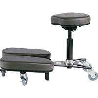 STAG4 Adjustable Kneeling Chair, Vinyl, Black/Grey Moffatt Supply & Specialties