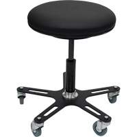 OmniStool Industrial Stool, Mobile, Adjustable, 22-1/2", Vinyl Seat Moffatt Supply & Specialties